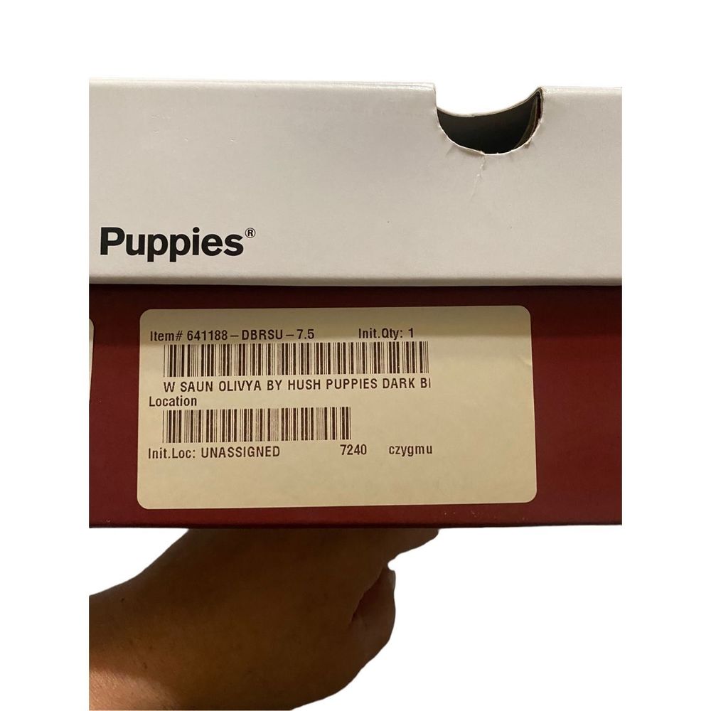 New Hush Puppies Saun Olivia Brown Boots 7.5 - Picture 11 of 12